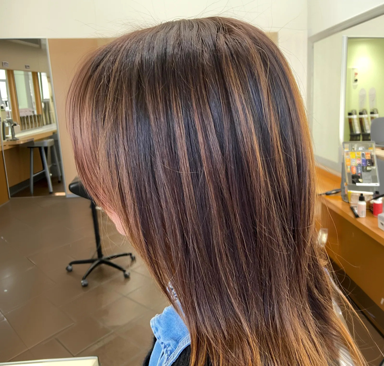 Réalisation coiffure : coloration