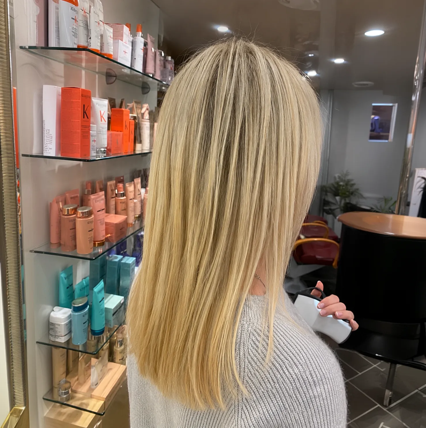 Réalisation coiffure : balayage